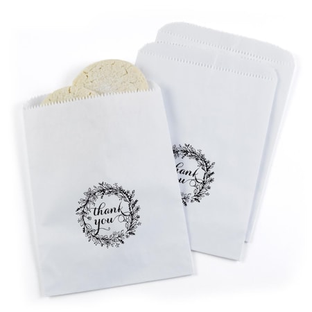 Hortense Hewitt Rustic Wreath Treat Bags, White - Blank 42272